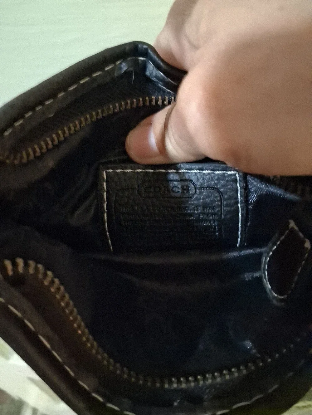 Coach Black Signature Jacquard Crossbody Bag